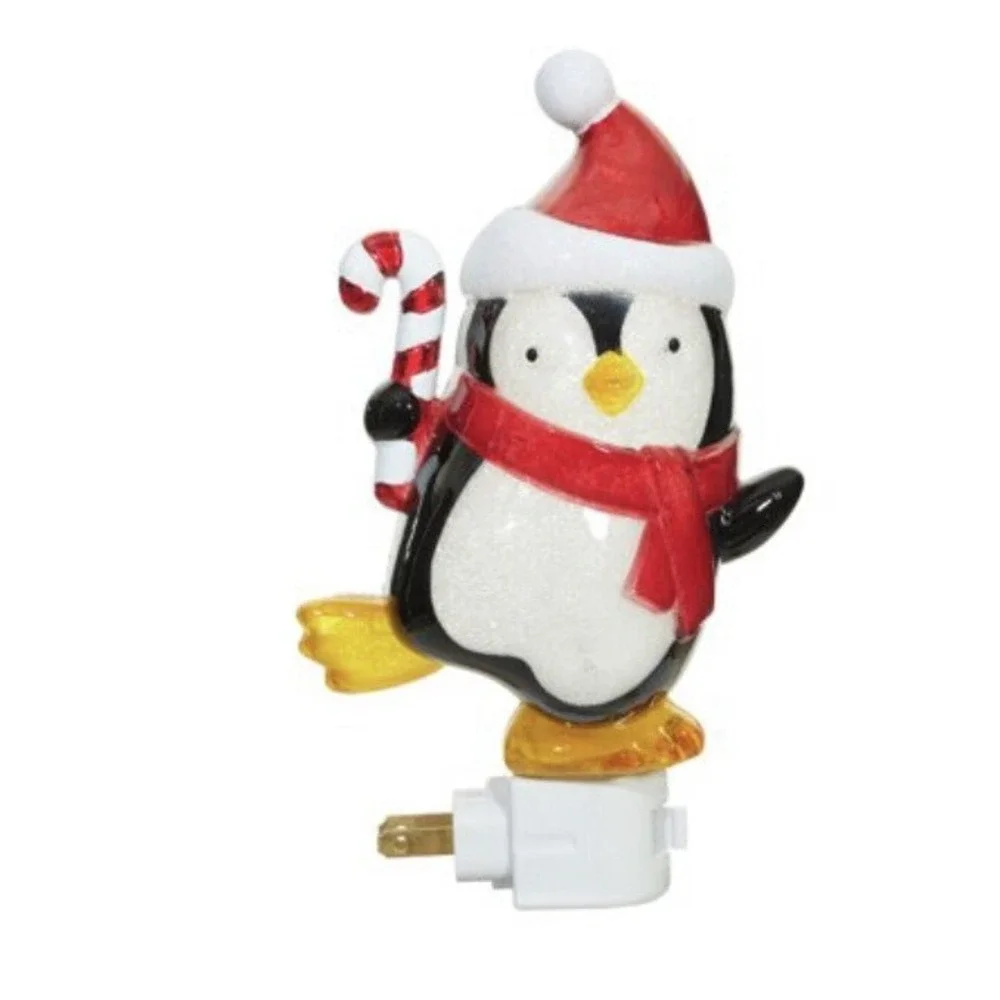 Holiday Time Penguin Night Light‎ with (1) Bulb Holiday Fun Indoor Use NEW